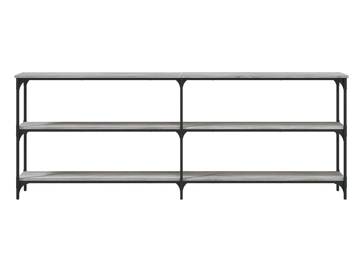 Mesa consola madera de ingeniería gris Sonoma 200x29x75 cm ES559949