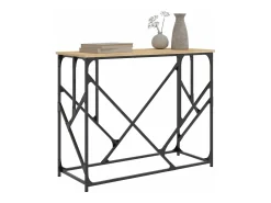 Mesa consola madera de ingeniería roble Sonoma 100x40x80 cm