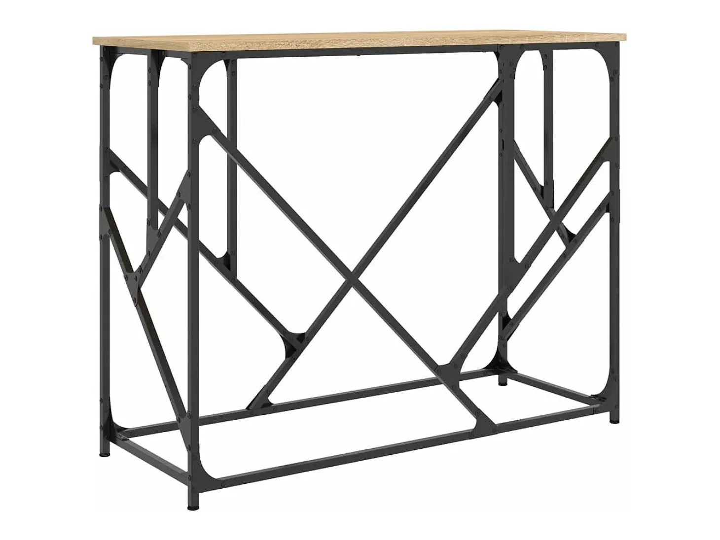 Mesa consola madera de ingeniería roble Sonoma 100x40x80 cm