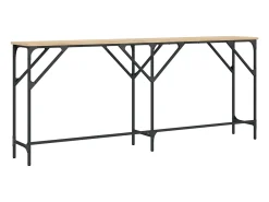Mesa consola madera de ingeniería roble Sonoma 180x29x75 cm
