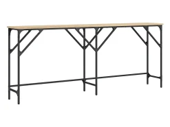 Mesa consola madera de ingeniería roble Sonoma 180x29x75 cm