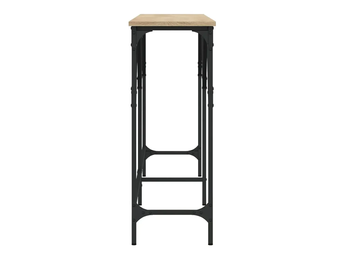 Mesa consola madera de ingeniería roble Sonoma 180x29x75 cm