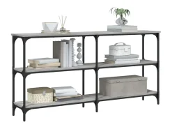 Mesa consola madera de ingeniería gris Sonoma 150x29x75 cm