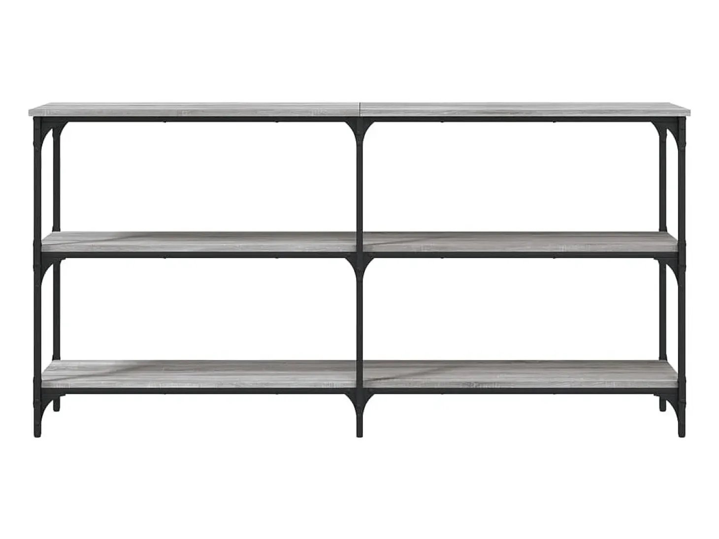 Mesa consola madera de ingeniería gris Sonoma 150x29x75 cm