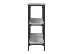 Mesa consola madera de ingeniería gris Sonoma 150x29x75 cm