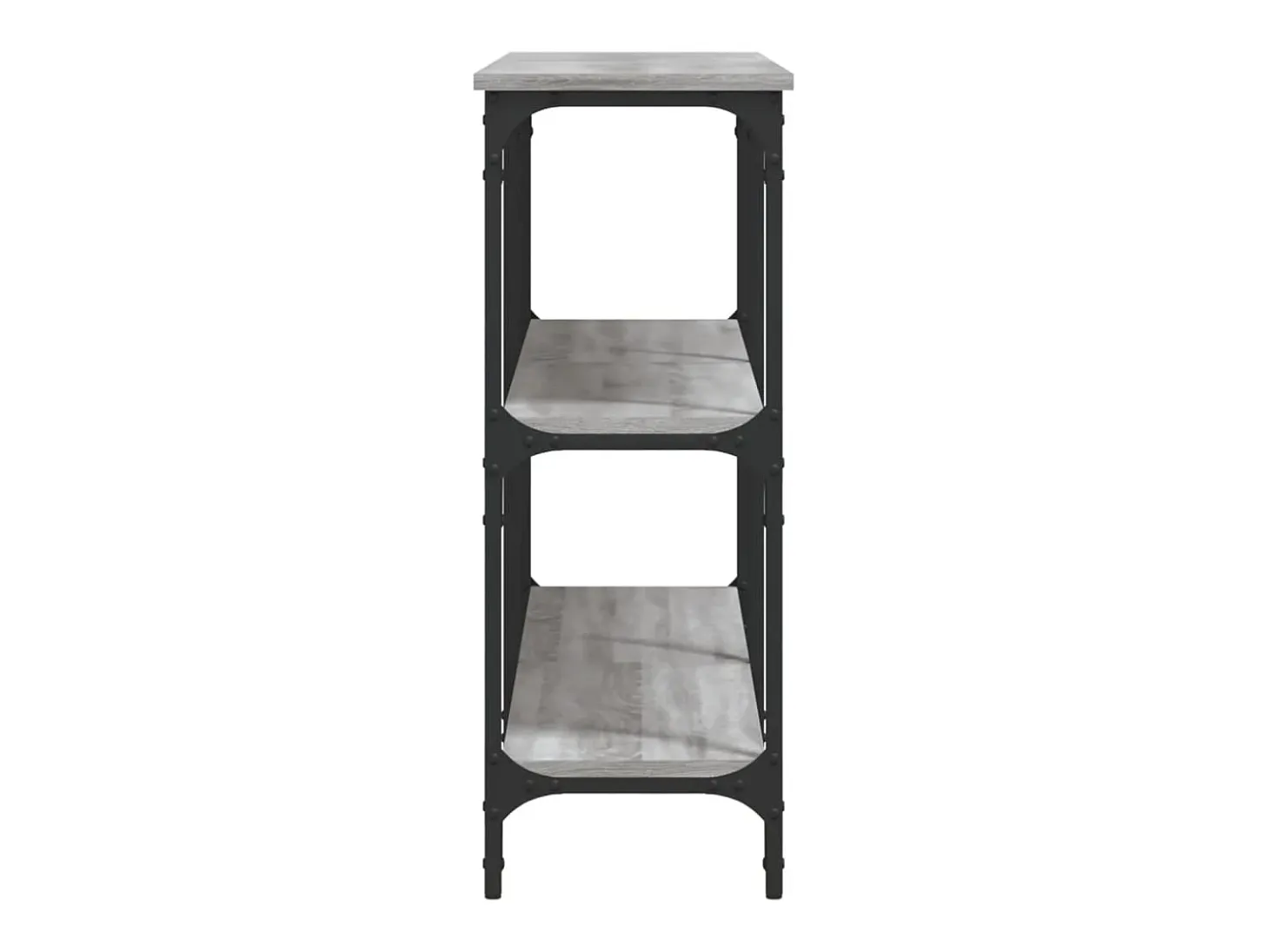 Mesa consola madera de ingeniería gris Sonoma 150x29x75 cm