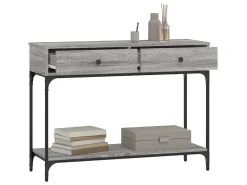 Mesa consola madera de ingeniería gris Sonoma 100x34,5x75 cm ES986162