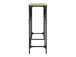 Mesa consola madera de ingeniería roble Sonoma 180x29x75 cm ES320245
