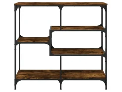 Mesa consola madera de ingeniería roble ahumado 103x32x95 cm ES667693