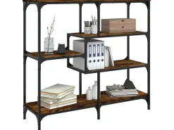 Mesa consola madera de ingeniería roble ahumado 103x32x95 cm ES667693