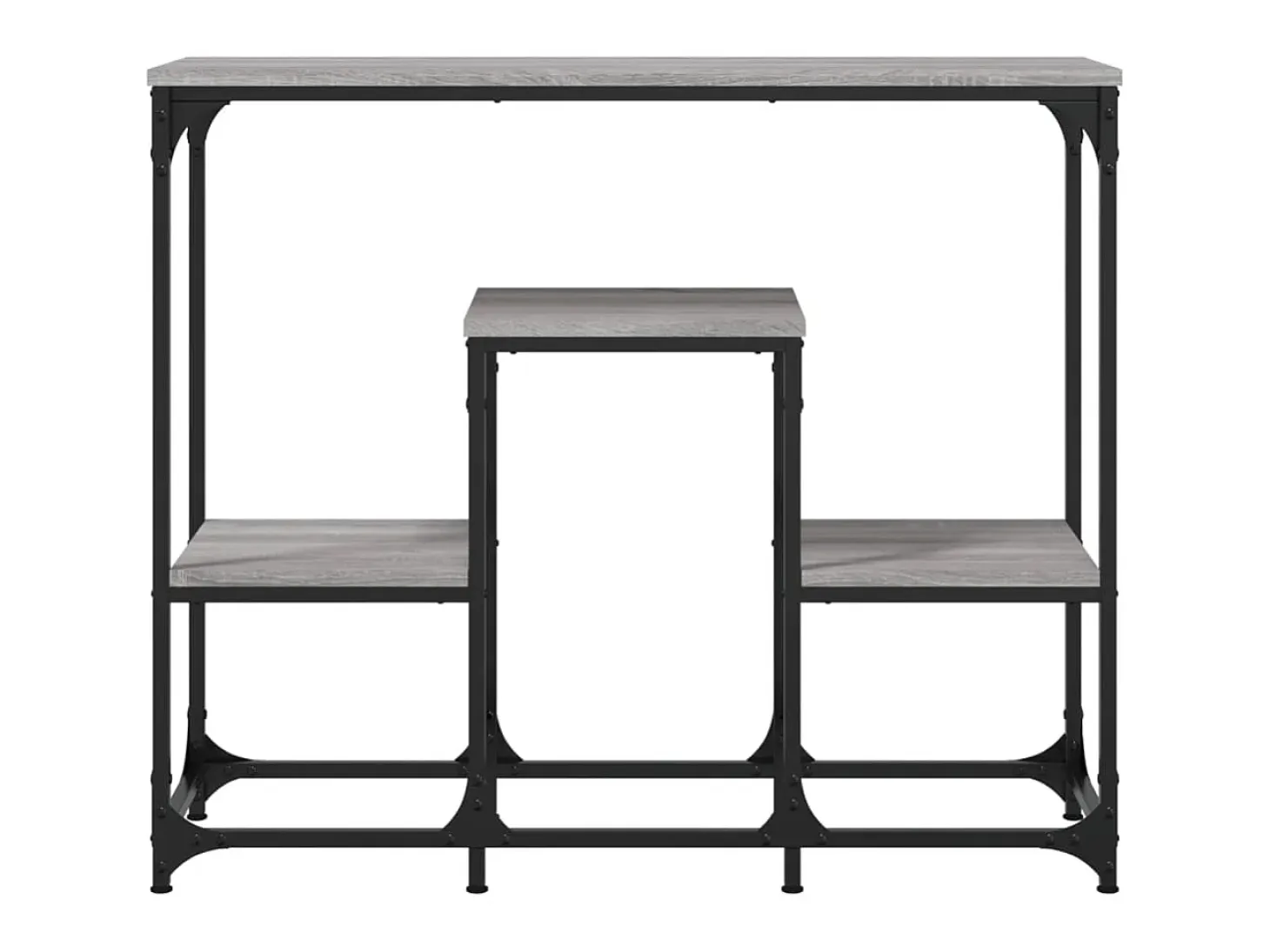 Mesa consola madera de ingeniería gris Sonoma 89,5x28x76 cm ES964172