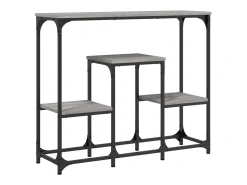 Mesa consola madera de ingeniería gris Sonoma 89,5x28x76 cm ES964172