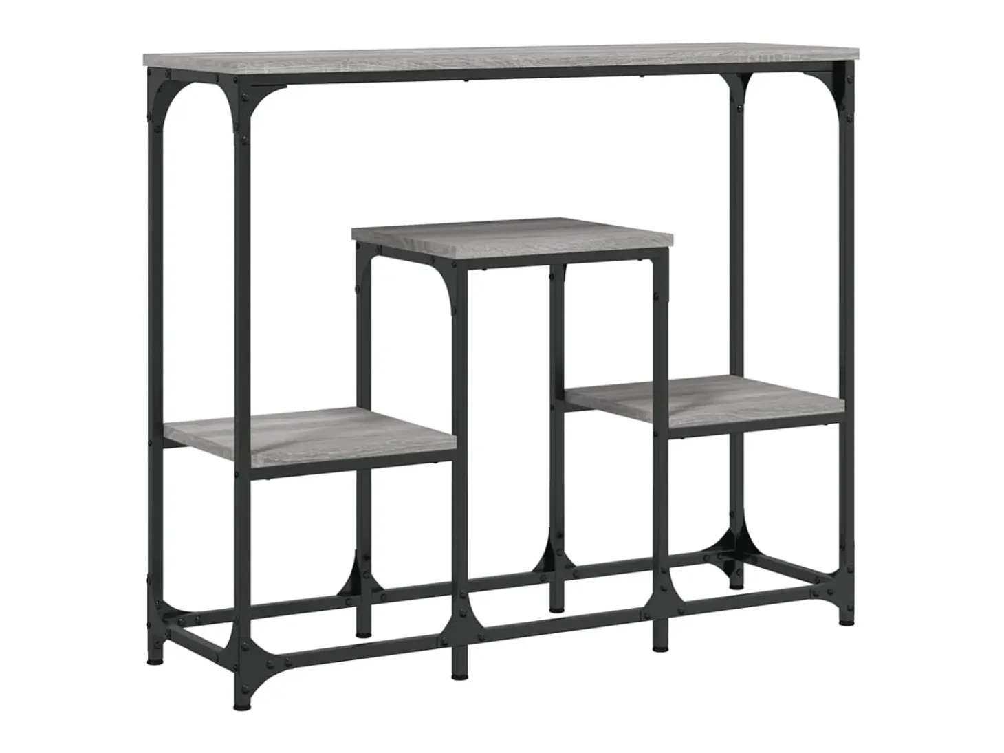 Mesa consola madera de ingeniería gris Sonoma 89,5x28x76 cm ES964172
