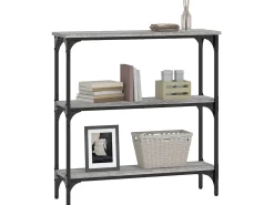 Mesa consola madera de ingeniería gris Sonoma 75x22,5x75 cm ES315750