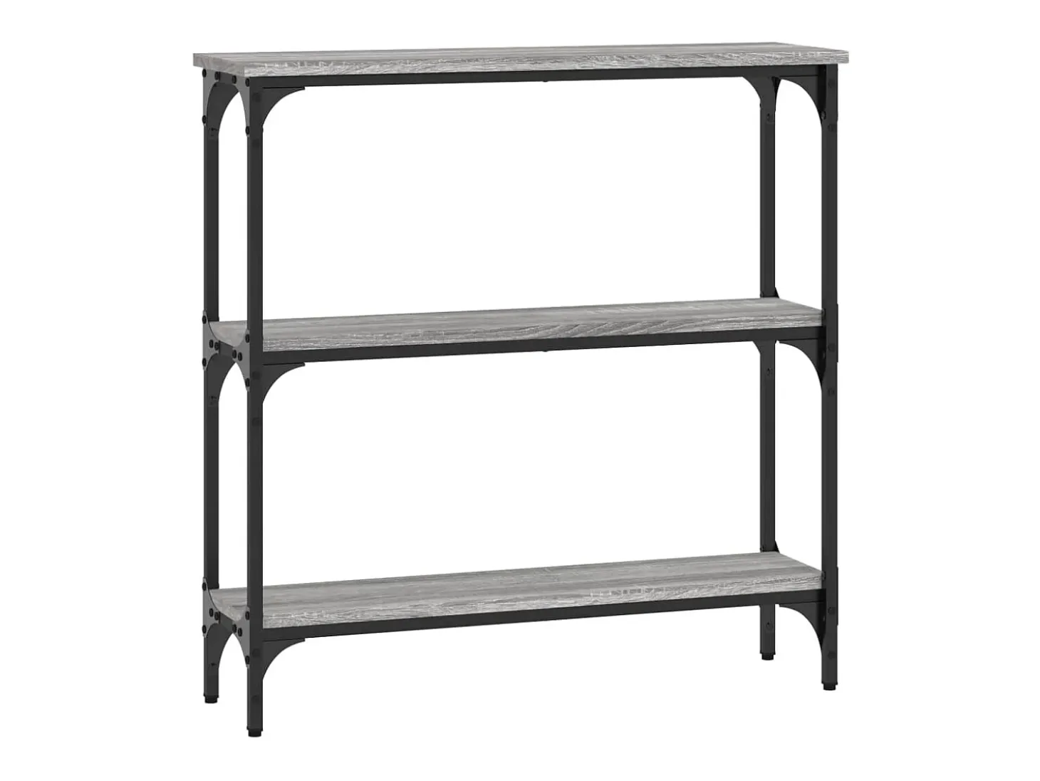 Mesa consola madera de ingeniería gris Sonoma 75x22,5x75 cm ES315750