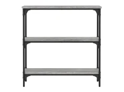 Mesa consola madera de ingeniería gris Sonoma 75x22,5x75 cm ES315750