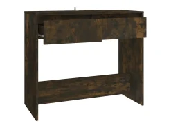 Mesa consola madera de ingeniería roble ahumado 89x41x76,5 cm
