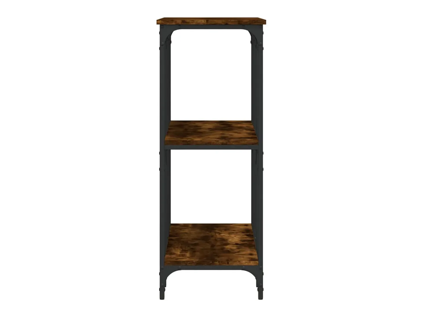 Mesa consola madera de ingeniería roble ahumado 102x35x90 cm