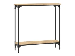 Mesa consola madera de ingeniería roble Sonoma 75x22,5x75 cm