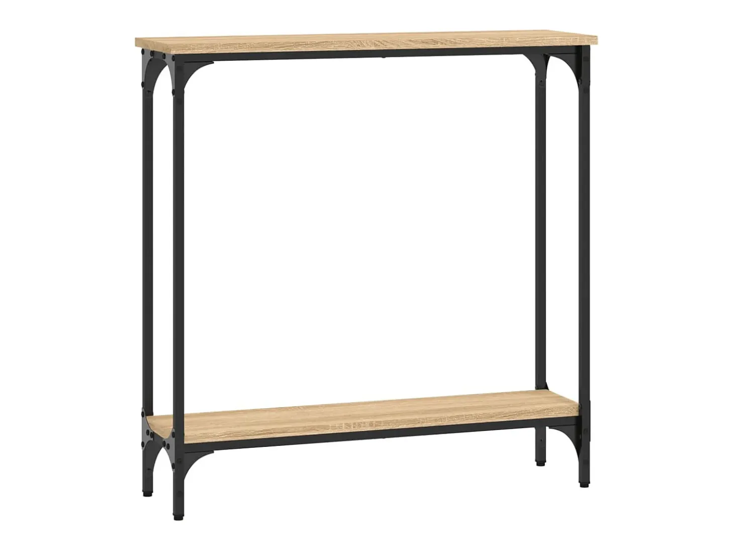 Mesa consola madera de ingeniería roble Sonoma 75x22,5x75 cm