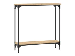Mesa consola madera de ingeniería roble Sonoma 75x22,5x75 cm