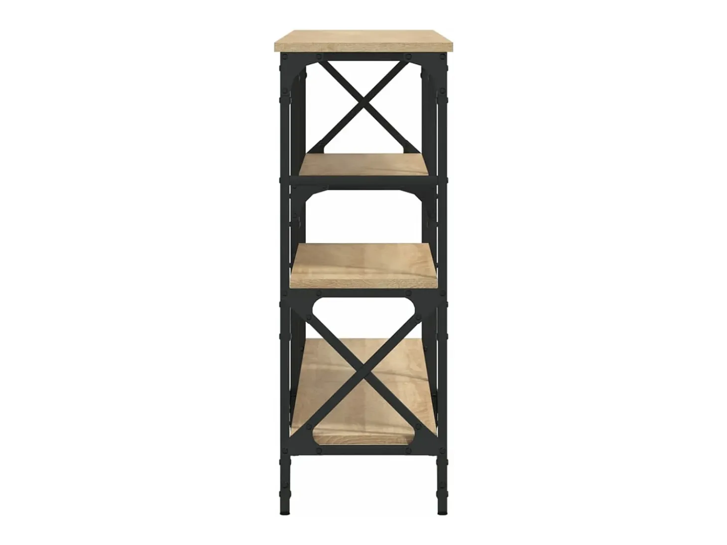 Mesa consola madera de ingeniería roble Sonoma 150x29x76,5 cm
