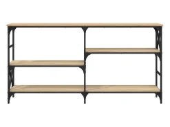 Mesa consola madera de ingeniería roble Sonoma 150x29x76,5 cm