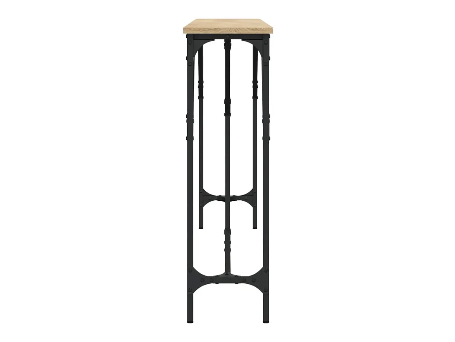 Mesa consola madera de ingeniería roble Sonoma 180x23x75 cm