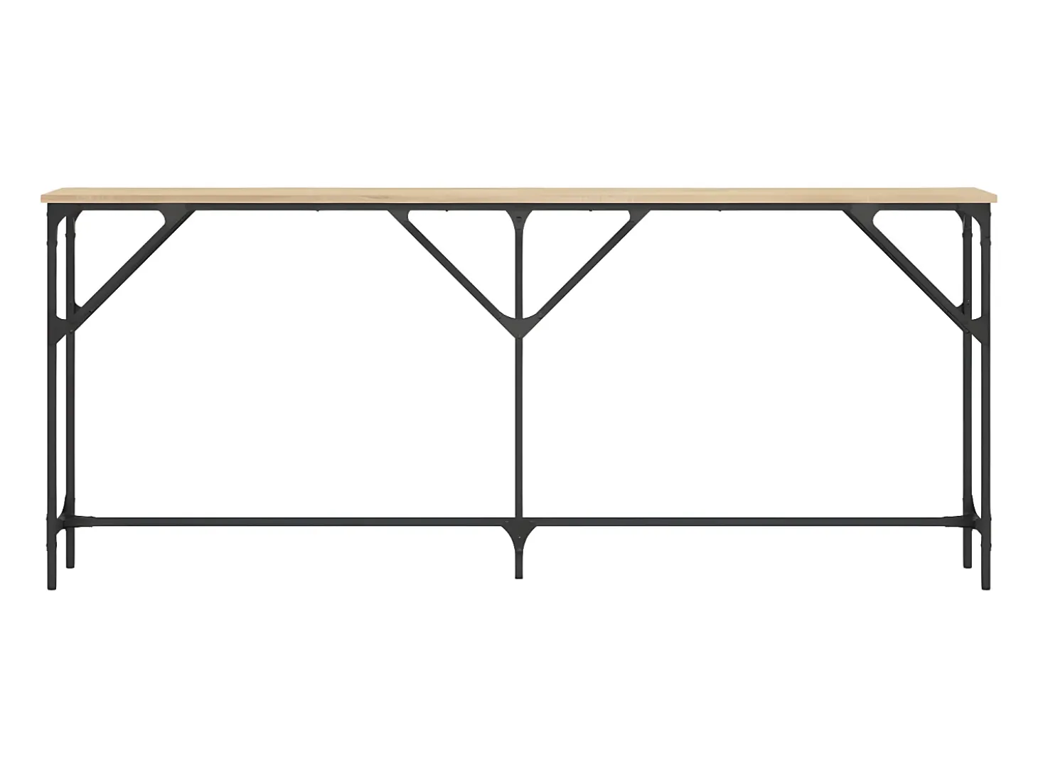 Mesa consola madera de ingeniería roble Sonoma 180x23x75 cm