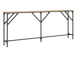 Mesa consola madera de ingeniería roble Sonoma 180x23x75 cm