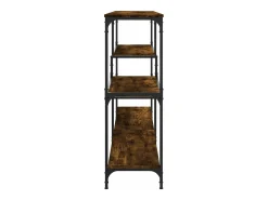 Mesa consola madera de ingeniería roble ahumado 160x32x95 cm