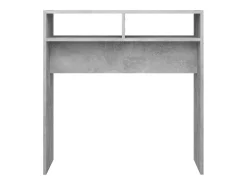 Mesa consola madera de ingeniería gris hormigón 78x30x80 cm