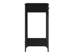 Mesa consola madera de ingeniería negra 100x39x78,5 cm