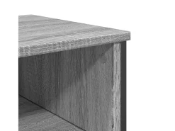 Mesa consola madera de ingeniería gris Sonoma 100x35x74,5 cm