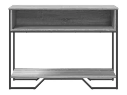 Mesa consola madera de ingeniería gris Sonoma 100x35x74,5 cm