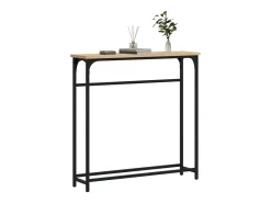 Mesa consola madera de ingeniería roble Sonoma 75x19,5x75 cm