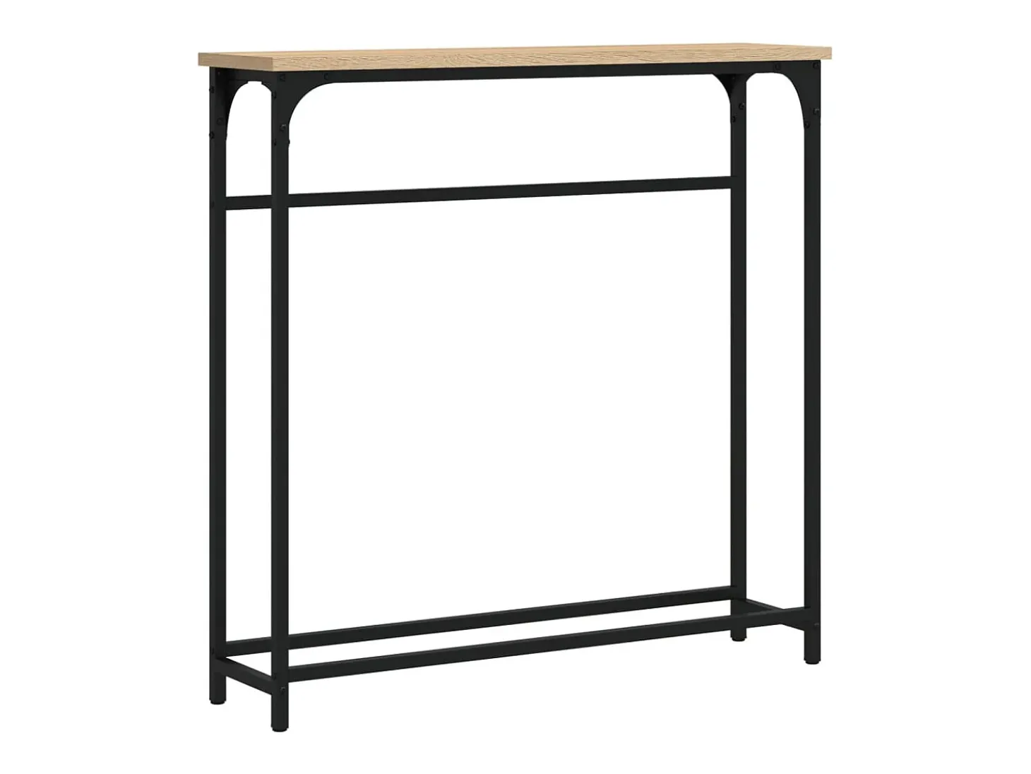 Mesa consola madera de ingeniería roble Sonoma 75x19,5x75 cm
