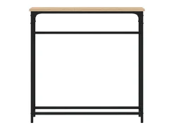 Mesa consola madera de ingeniería roble Sonoma 75x19,5x75 cm