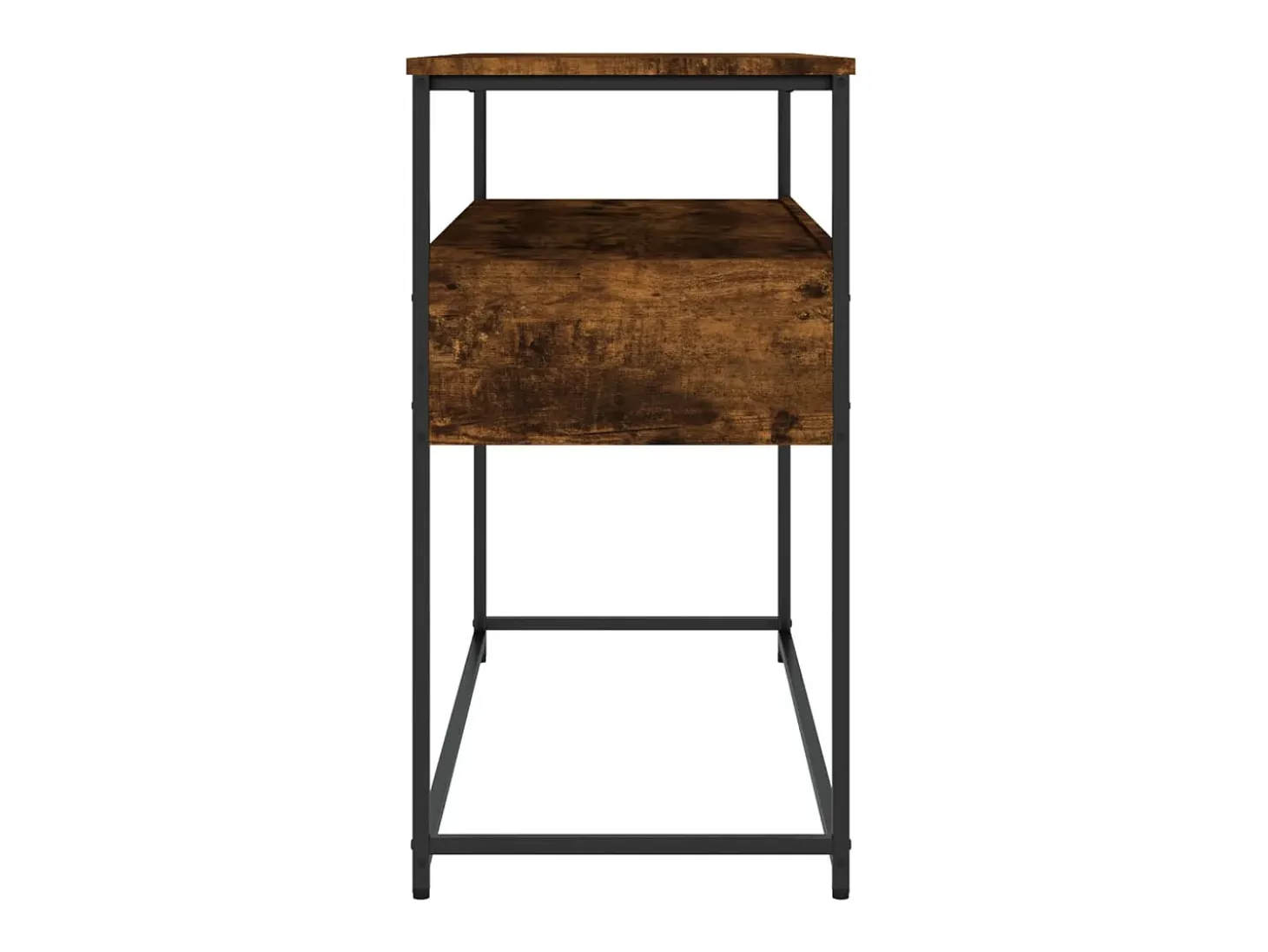 Mesa consola madera de ingeniería roble ahumado 100x40x75 cm
