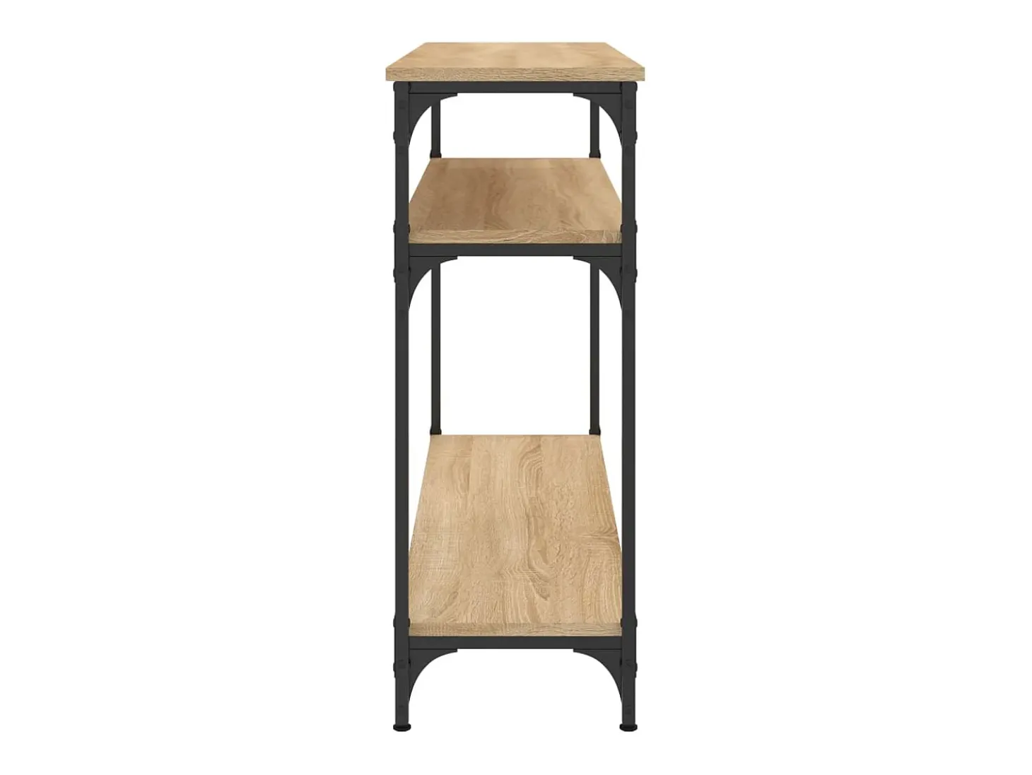Mesa consola madera de ingeniería roble Sonoma 100x29x75 cm