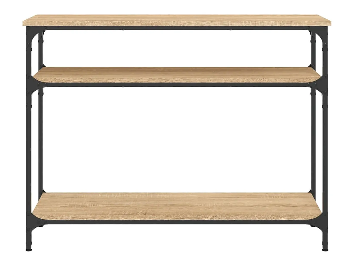 Mesa consola madera de ingeniería roble Sonoma 100x29x75 cm