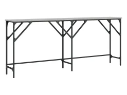 Mesa consola madera de ingeniería gris Sonoma 180x29x75 cm