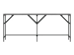 Mesa consola madera de ingeniería gris Sonoma 180x29x75 cm