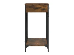 Mesa consola madera de ingeniería roble ahumado 100x39x78,5 cm
