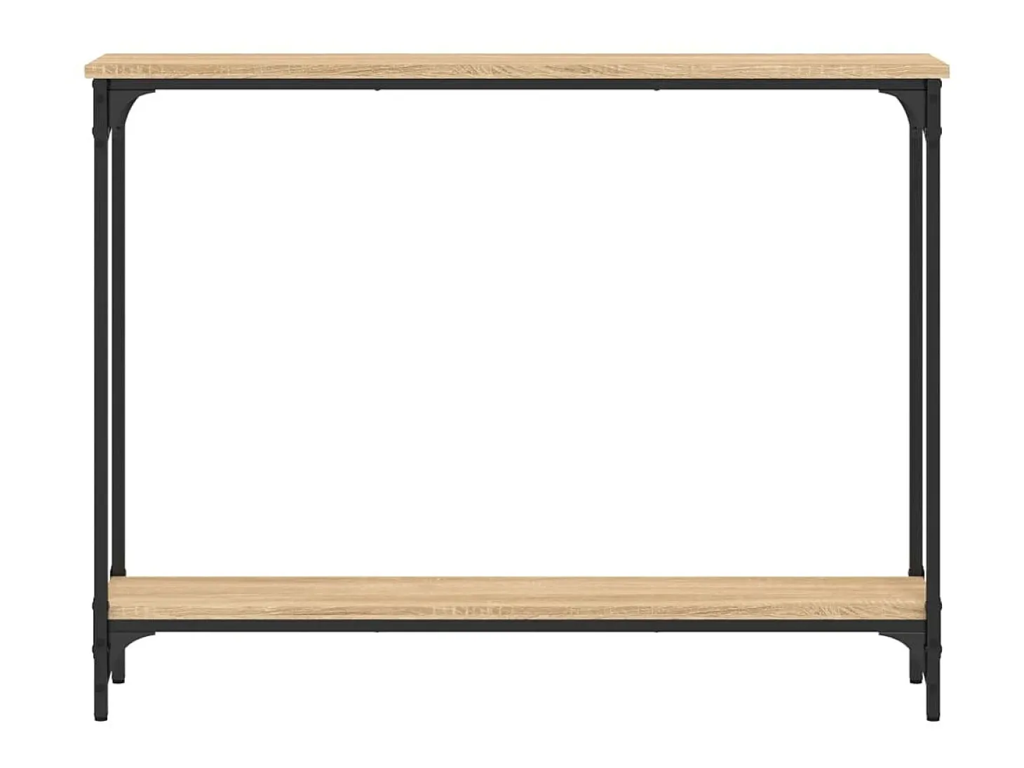 Mesa consola madera de ingeniería roble Sonoma 100x22,5x75 cm ES847228