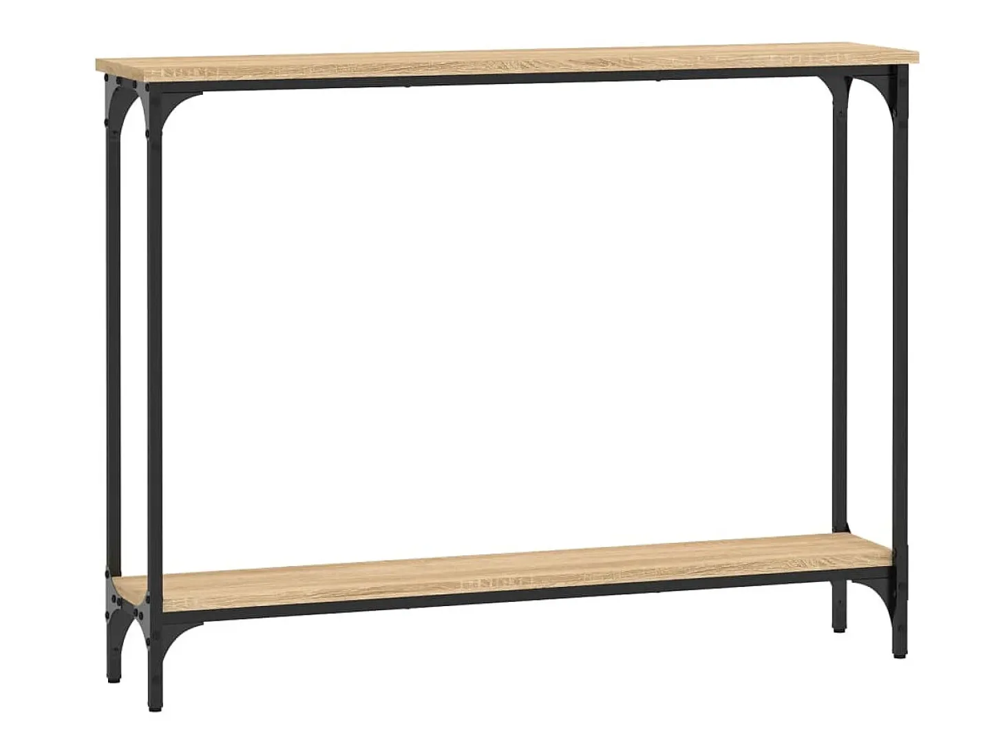 Mesa consola madera de ingeniería roble Sonoma 100x22,5x75 cm ES847228