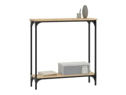 Mesa consola madera de ingeniería roble Sonoma 75x22,5x75 cm ES630937