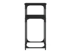 Mesa consola madera de ingeniería negra 75x35,5x75 cm ES554112