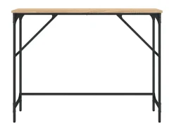 Mesa consola madera de ingeniería roble Sonoma 100x32x75 cm ES428957