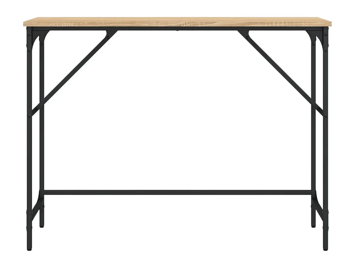 Mesa consola madera de ingeniería roble Sonoma 100x32x75 cm ES428957
